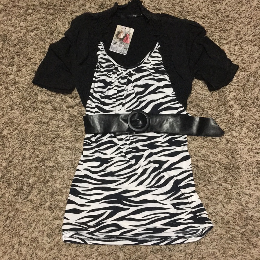 Zebra striped blouse